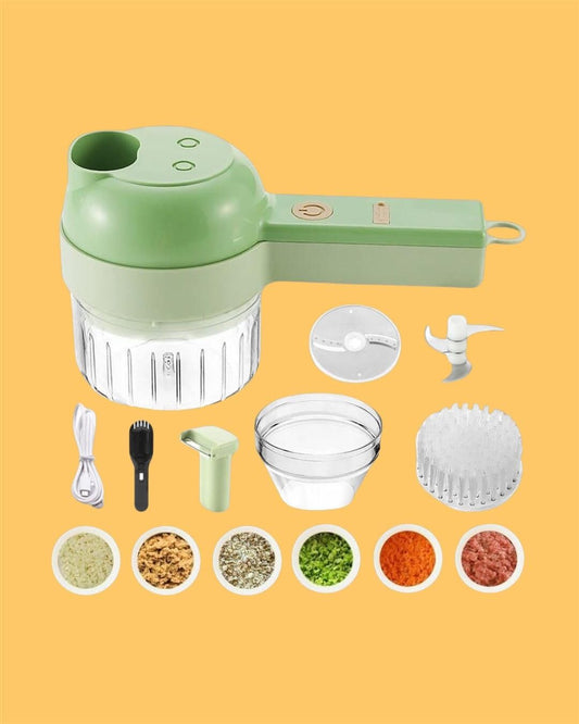 4 in 1 Portable Electric Vegetable Cutter Set Best product for Bechelors